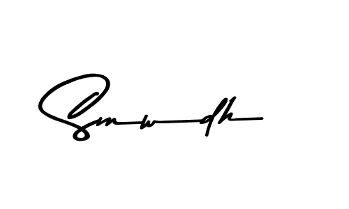 Use a signature maker to create a handwritten signature online. With this signature software, you can design (Asem Kandis PERSONAL USE) your own signature for name Smwdh. Smwdh signature style 9 images and pictures png