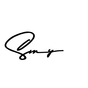 You should practise on your own different ways (Asem Kandis PERSONAL USE) to write your name (Smy) in signature. don't let someone else do it for you. Smy signature style 9 images and pictures png