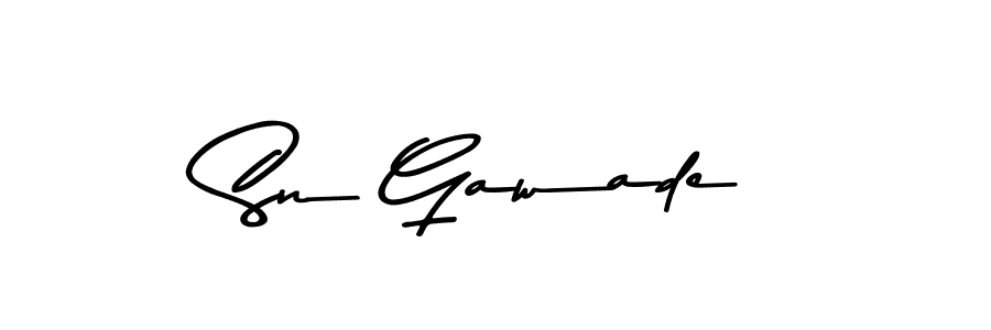 How to Draw Sn Gawade signature style? Asem Kandis PERSONAL USE is a latest design signature styles for name Sn Gawade. Sn Gawade signature style 9 images and pictures png