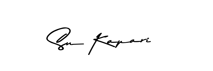 How to make Sn Kapari signature? Asem Kandis PERSONAL USE is a professional autograph style. Create handwritten signature for Sn Kapari name. Sn Kapari signature style 9 images and pictures png