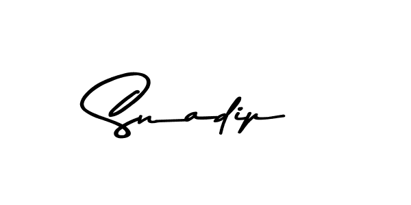 Use a signature maker to create a handwritten signature online. With this signature software, you can design (Asem Kandis PERSONAL USE) your own signature for name Snadip. Snadip signature style 9 images and pictures png