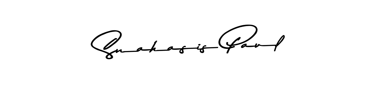 Asem Kandis PERSONAL USE is a professional signature style that is perfect for those who want to add a touch of class to their signature. It is also a great choice for those who want to make their signature more unique. Get Snahasis Paul name to fancy signature for free. Snahasis Paul signature style 9 images and pictures png