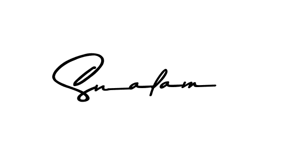 Make a beautiful signature design for name Snalam. Use this online signature maker to create a handwritten signature for free. Snalam signature style 9 images and pictures png