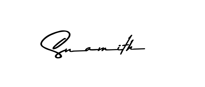 Design your own signature with our free online signature maker. With this signature software, you can create a handwritten (Asem Kandis PERSONAL USE) signature for name Snamith. Snamith signature style 9 images and pictures png