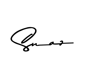 How to make Snaz signature? Asem Kandis PERSONAL USE is a professional autograph style. Create handwritten signature for Snaz name. Snaz signature style 9 images and pictures png