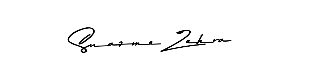 Once you've used our free online signature maker to create your best signature Asem Kandis PERSONAL USE style, it's time to enjoy all of the benefits that Snazme Zehra name signing documents. Snazme Zehra signature style 9 images and pictures png