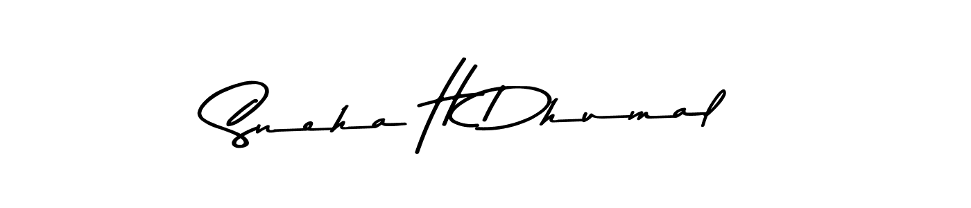 Similarly Asem Kandis PERSONAL USE is the best handwritten signature design. Signature creator online .You can use it as an online autograph creator for name Sneha H Dhumal. Sneha H Dhumal signature style 9 images and pictures png