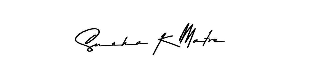 You should practise on your own different ways (Asem Kandis PERSONAL USE) to write your name (Sneha K Matre) in signature. don't let someone else do it for you. Sneha K Matre signature style 9 images and pictures png