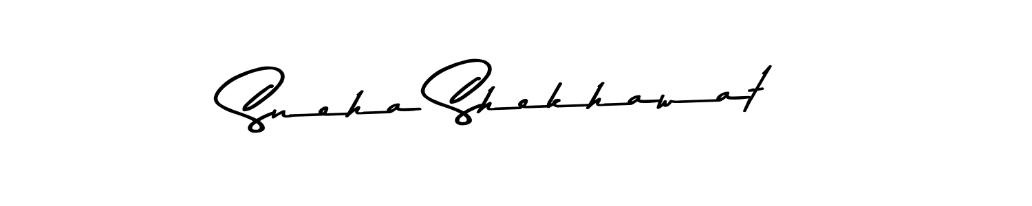 How to make Sneha Shekhawat name signature. Use Asem Kandis PERSONAL USE style for creating short signs online. This is the latest handwritten sign. Sneha Shekhawat signature style 9 images and pictures png