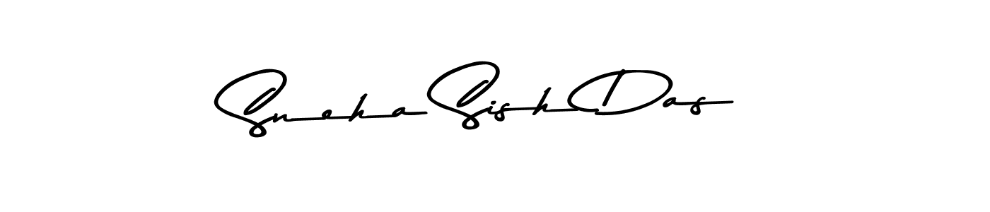 Sneha Sish Das stylish signature style. Best Handwritten Sign (Asem Kandis PERSONAL USE) for my name. Handwritten Signature Collection Ideas for my name Sneha Sish Das. Sneha Sish Das signature style 9 images and pictures png