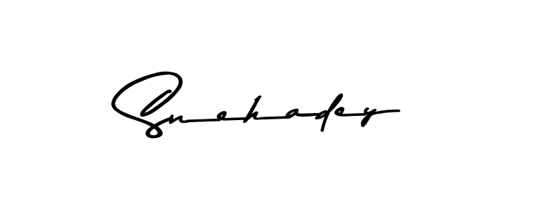 Use a signature maker to create a handwritten signature online. With this signature software, you can design (Asem Kandis PERSONAL USE) your own signature for name Snehadey. Snehadey signature style 9 images and pictures png
