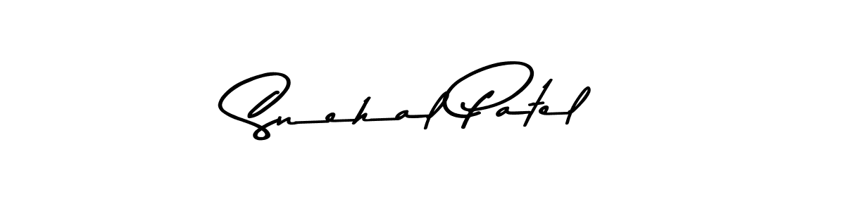 Design your own signature with our free online signature maker. With this signature software, you can create a handwritten (Asem Kandis PERSONAL USE) signature for name Snehal Patel. Snehal Patel signature style 9 images and pictures png