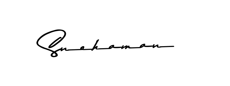 Make a beautiful signature design for name Snehaman. With this signature (Asem Kandis PERSONAL USE) style, you can create a handwritten signature for free. Snehaman signature style 9 images and pictures png