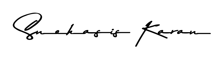 Give your name Snehasis Karan an exquisite flair with the Asem Kandis PERSONAL USE script font. Ideal for contracts, resumes, and formal letterheads. Snehasis Karan signature style 9 images and pictures png