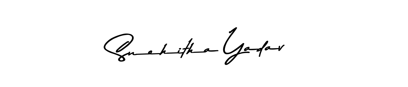 Snehitha Yadav stylish signature style. Best Handwritten Sign (Asem Kandis PERSONAL USE) for my name. Handwritten Signature Collection Ideas for my name Snehitha Yadav. Snehitha Yadav signature style 9 images and pictures png