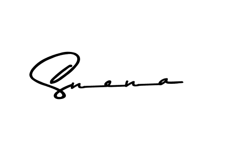 Design your own signature with our free online signature maker. With this signature software, you can create a handwritten (Asem Kandis PERSONAL USE) signature for name Snena. Snena signature style 9 images and pictures png