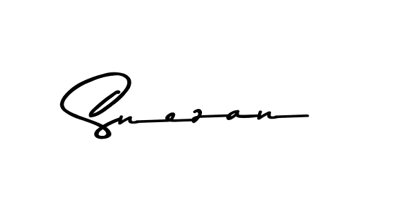 Use a signature maker to create a handwritten signature online. With this signature software, you can design (Asem Kandis PERSONAL USE) your own signature for name Snezan. Snezan signature style 9 images and pictures png