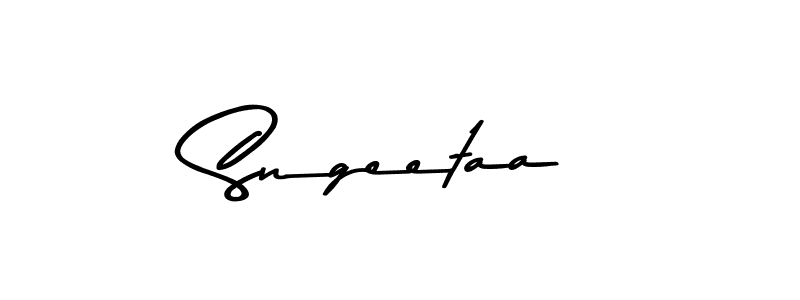 The best way (Asem Kandis PERSONAL USE) to make a short signature is to pick only two or three words in your name. The name Sngeetaa include a total of six letters. For converting this name. Sngeetaa signature style 9 images and pictures png