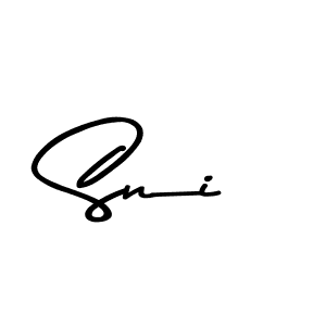 Sni stylish signature style. Best Handwritten Sign (Asem Kandis PERSONAL USE) for my name. Handwritten Signature Collection Ideas for my name Sni. Sni signature style 9 images and pictures png