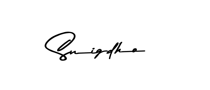 How to make Snigdho signature? Asem Kandis PERSONAL USE is a professional autograph style. Create handwritten signature for Snigdho name. Snigdho signature style 9 images and pictures png