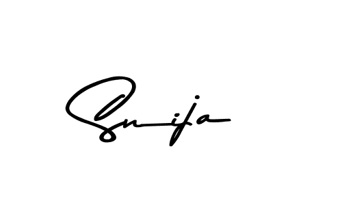 Design your own signature with our free online signature maker. With this signature software, you can create a handwritten (Asem Kandis PERSONAL USE) signature for name Snija. Snija signature style 9 images and pictures png