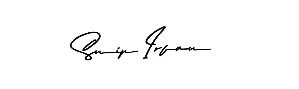 Similarly Asem Kandis PERSONAL USE is the best handwritten signature design. Signature creator online .You can use it as an online autograph creator for name Snip Irfan. Snip Irfan signature style 9 images and pictures png