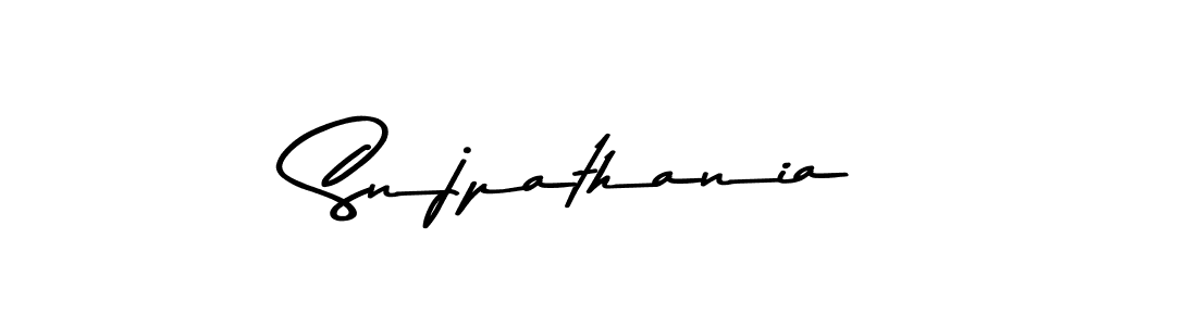 Similarly Asem Kandis PERSONAL USE is the best handwritten signature design. Signature creator online .You can use it as an online autograph creator for name Snjpathania. Snjpathania signature style 9 images and pictures png