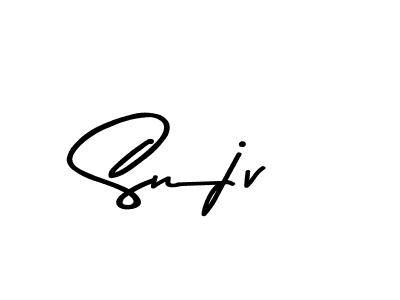 Create a beautiful signature design for name Snjv. With this signature (Asem Kandis PERSONAL USE) fonts, you can make a handwritten signature for free. Snjv signature style 9 images and pictures png