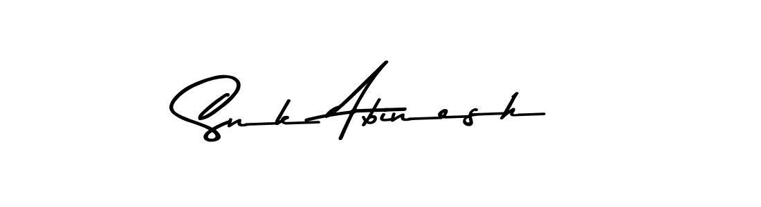 Make a beautiful signature design for name Snk Abinesh. Use this online signature maker to create a handwritten signature for free. Snk Abinesh signature style 9 images and pictures png