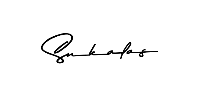 How to make Snkalas signature? Asem Kandis PERSONAL USE is a professional autograph style. Create handwritten signature for Snkalas name. Snkalas signature style 9 images and pictures png