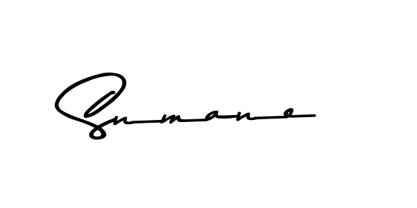 You should practise on your own different ways (Asem Kandis PERSONAL USE) to write your name (Snmane) in signature. don't let someone else do it for you. Snmane signature style 9 images and pictures png