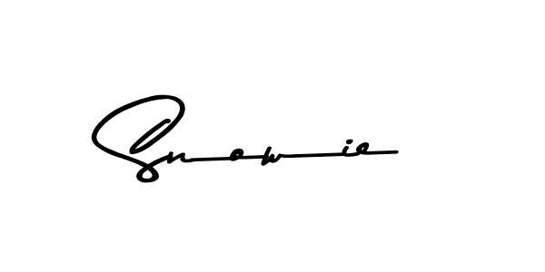 Create a beautiful signature design for name Snowie. With this signature (Asem Kandis PERSONAL USE) fonts, you can make a handwritten signature for free. Snowie signature style 9 images and pictures png