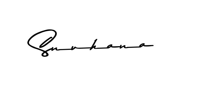 Create a beautiful signature design for name Snuhana. With this signature (Asem Kandis PERSONAL USE) fonts, you can make a handwritten signature for free. Snuhana signature style 9 images and pictures png