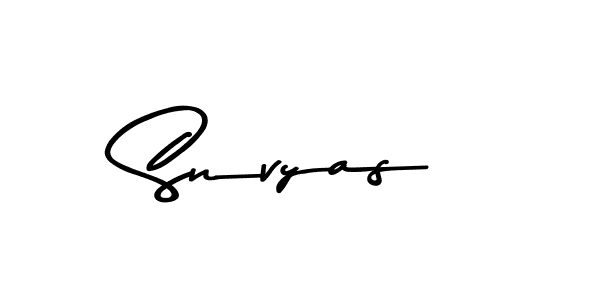 Also we have Snvyas name is the best signature style. Create professional handwritten signature collection using Asem Kandis PERSONAL USE autograph style. Snvyas signature style 9 images and pictures png