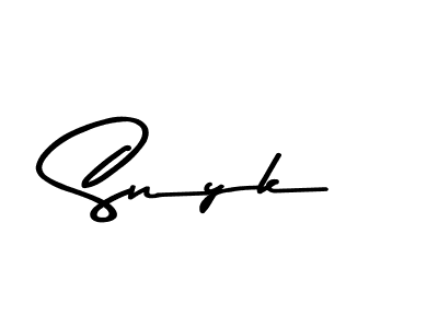 Similarly Asem Kandis PERSONAL USE is the best handwritten signature design. Signature creator online .You can use it as an online autograph creator for name Snyk. Snyk signature style 9 images and pictures png