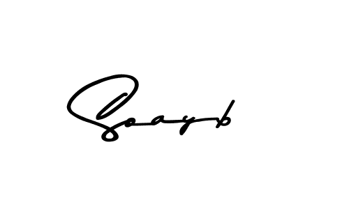 Make a beautiful signature design for name Soayb. With this signature (Asem Kandis PERSONAL USE) style, you can create a handwritten signature for free. Soayb signature style 9 images and pictures png