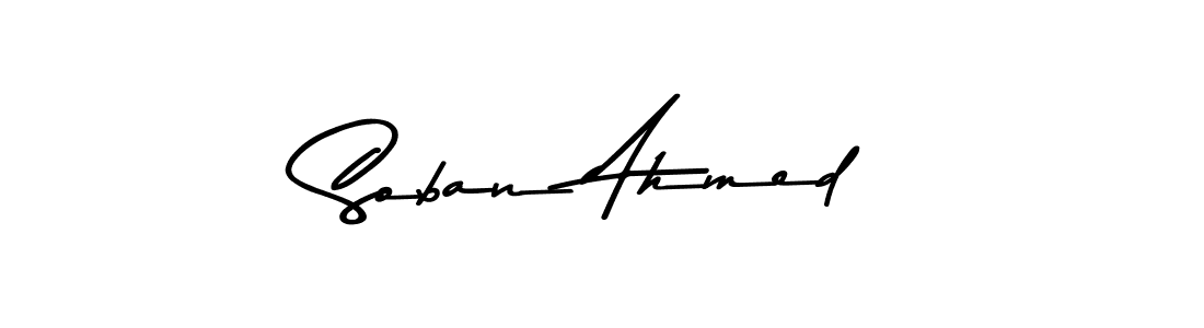 Make a beautiful signature design for name Soban Ahmed. Use this online signature maker to create a handwritten signature for free. Soban Ahmed signature style 9 images and pictures png