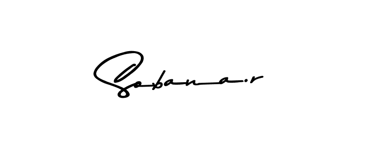 How to make Sobana.r signature? Asem Kandis PERSONAL USE is a professional autograph style. Create handwritten signature for Sobana.r name. Sobana.r signature style 9 images and pictures png