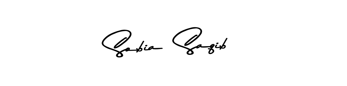 Use a signature maker to create a handwritten signature online. With this signature software, you can design (Asem Kandis PERSONAL USE) your own signature for name Sobia  Saqib. Sobia  Saqib signature style 9 images and pictures png