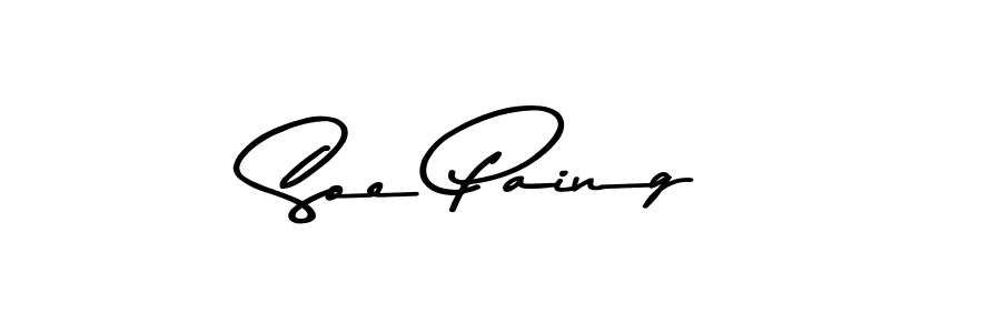 The best way (Asem Kandis PERSONAL USE) to make a short signature is to pick only two or three words in your name. The name Soe Paing include a total of six letters. For converting this name. Soe Paing signature style 9 images and pictures png