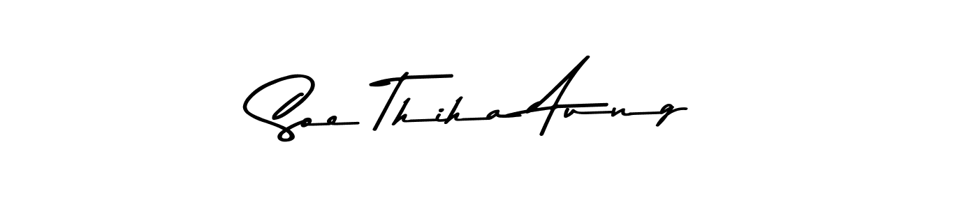 Soe Thiha Aung stylish signature style. Best Handwritten Sign (Asem Kandis PERSONAL USE) for my name. Handwritten Signature Collection Ideas for my name Soe Thiha Aung. Soe Thiha Aung signature style 9 images and pictures png