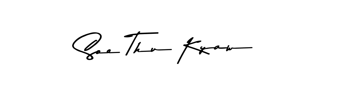 The best way (Asem Kandis PERSONAL USE) to make a short signature is to pick only two or three words in your name. The name Soe Thu Kyaw include a total of six letters. For converting this name. Soe Thu Kyaw signature style 9 images and pictures png