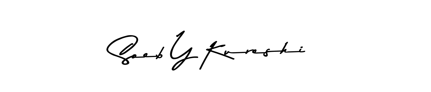 Asem Kandis PERSONAL USE is a professional signature style that is perfect for those who want to add a touch of class to their signature. It is also a great choice for those who want to make their signature more unique. Get Soeb Y Kureshi name to fancy signature for free. Soeb Y Kureshi signature style 9 images and pictures png