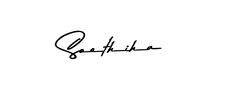 How to make Soethiha signature? Asem Kandis PERSONAL USE is a professional autograph style. Create handwritten signature for Soethiha name. Soethiha signature style 9 images and pictures png