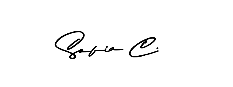 You should practise on your own different ways (Asem Kandis PERSONAL USE) to write your name (Sofia C.) in signature. don't let someone else do it for you. Sofia C. signature style 9 images and pictures png