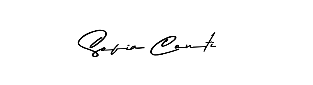 Design your own signature with our free online signature maker. With this signature software, you can create a handwritten (Asem Kandis PERSONAL USE) signature for name Sofia Conti. Sofia Conti signature style 9 images and pictures png