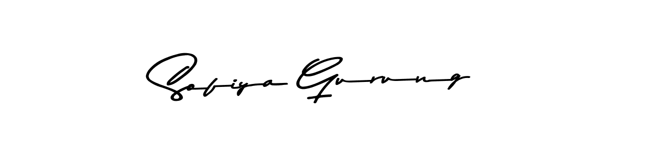 Use a signature maker to create a handwritten signature online. With this signature software, you can design (Asem Kandis PERSONAL USE) your own signature for name Sofiya Gurung. Sofiya Gurung signature style 9 images and pictures png