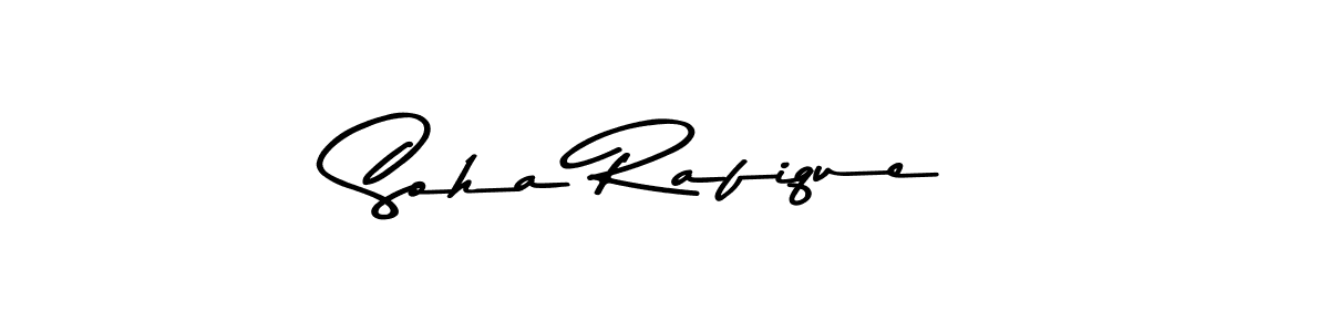 Create a beautiful signature design for name Soha Rafique. With this signature (Asem Kandis PERSONAL USE) fonts, you can make a handwritten signature for free. Soha Rafique signature style 9 images and pictures png