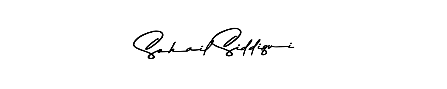 How to make Sohail Siddiqui name signature. Use Asem Kandis PERSONAL USE style for creating short signs online. This is the latest handwritten sign. Sohail Siddiqui signature style 9 images and pictures png