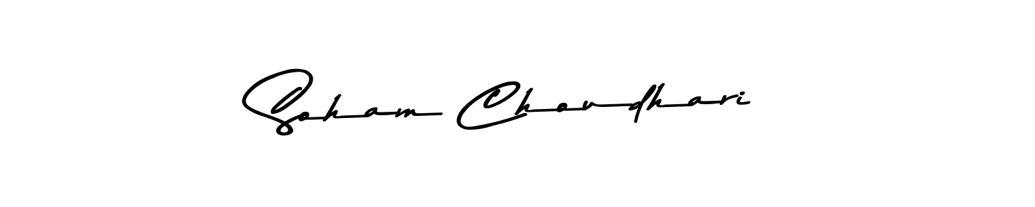 Create a beautiful signature design for name Soham Choudhari. With this signature (Asem Kandis PERSONAL USE) fonts, you can make a handwritten signature for free. Soham Choudhari signature style 9 images and pictures png
